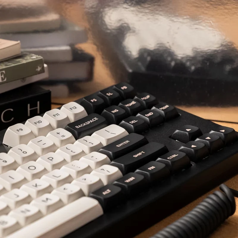 MonsGeek M3W V3 Aluminum Case Multi-Mode RGB Hot-Swappable Mechanical Keyboard (Black Olivia) (Akko V3 Piano Pro Switch)