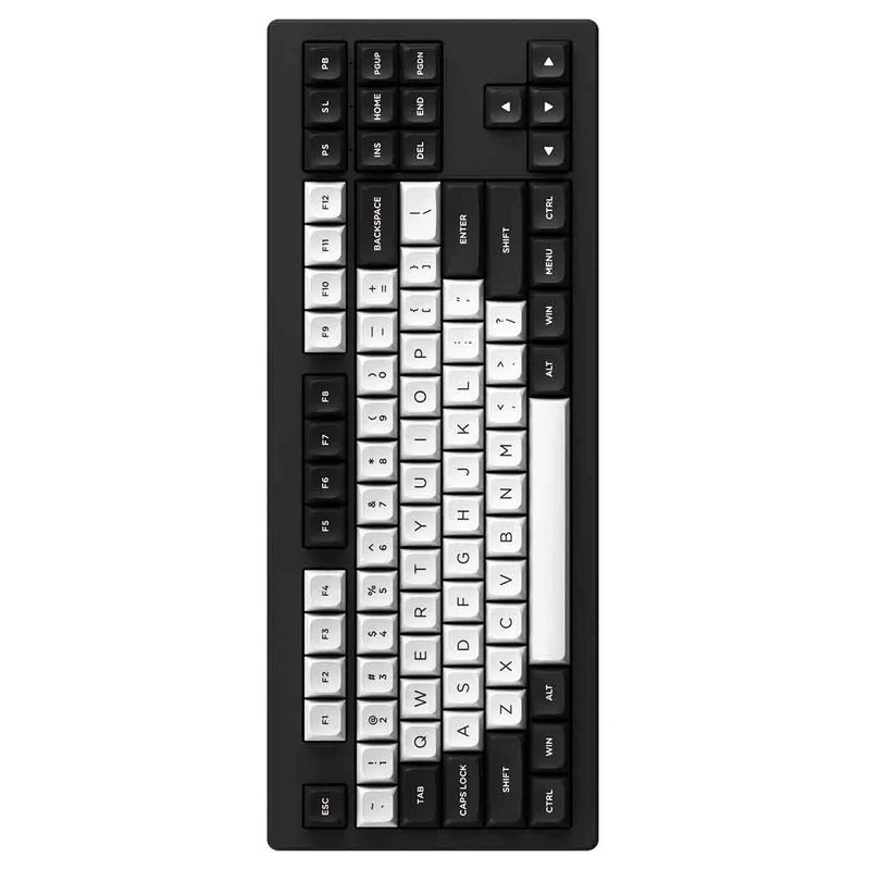 MonsGeek M3W V3 Aluminum Case Multi-Mode RGB Hot-Swappable Mechanical Keyboard (Black Olivia) (Akko V3 Piano Pro Switch)