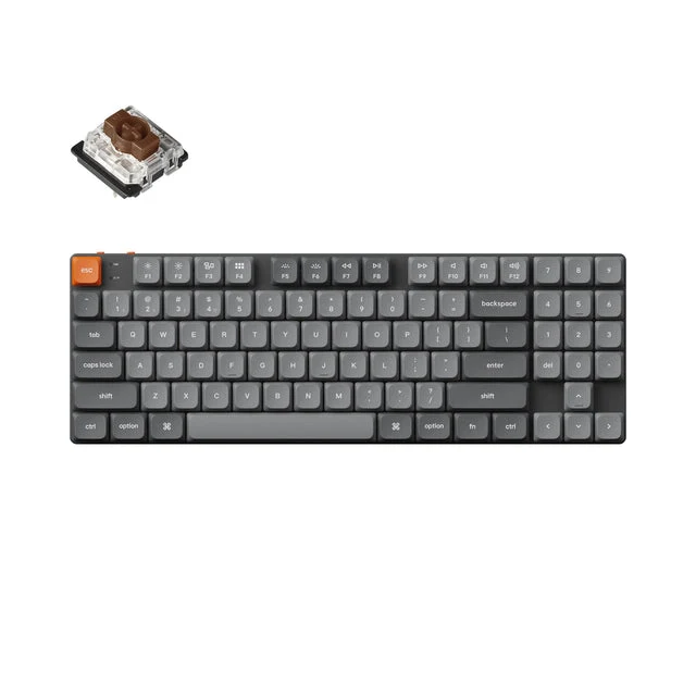 Keychron K13 Max QMK/VIA RGB Backlight Hot-Swappable Wireless Custom Mechanical Keyboard Low Profile Gateron Mechanical Switch