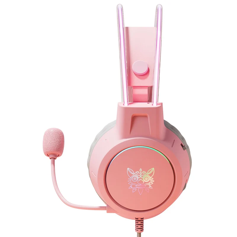 Onikuma X15 Pro Gaming Headset with Noise Cancellation Microphone (Pink)