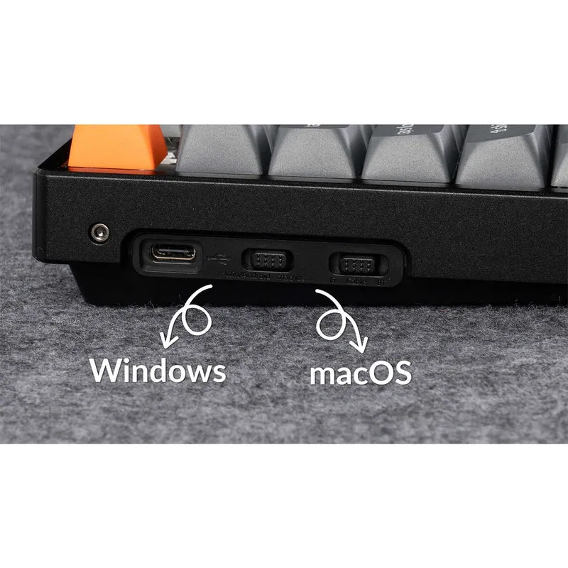 Keychron K8 Max QMK Fully Assembled Hot-Swappable RGB Backlight Aluminum Frame Wireless Mechanical Keyboard - Black (Super Red Switch) (K8M-J1)