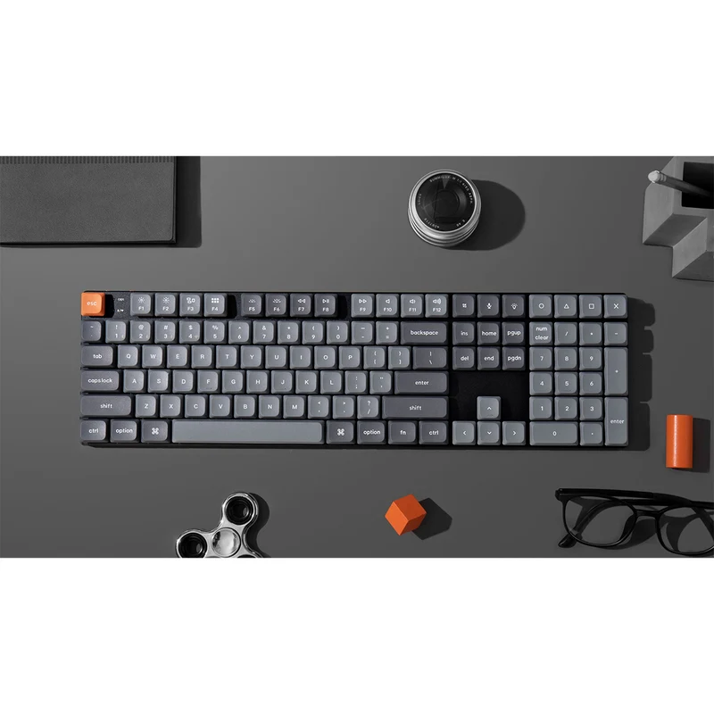 Keychron K5 Max QMK/VIA RGB Backlight Hot-Swappable Wireless Custom Mechanical Keyboard (Low Profile Gateron Mechanical Brown Switch/Red Switch) (K5M-H3, K5M-H1)