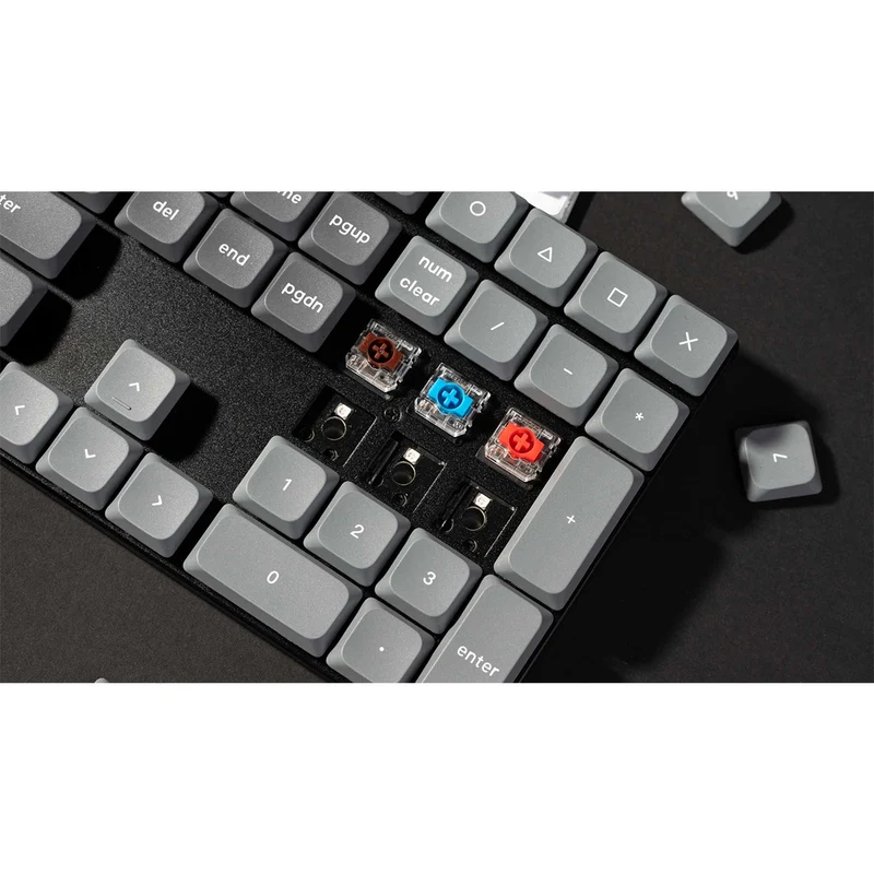 Keychron K5 Max QMK/VIA RGB Backlight Hot-Swappable Wireless Custom Mechanical Keyboard (Low Profile Gateron Mechanical Brown Switch/Red Switch) (K5M-H3, K5M-H1)