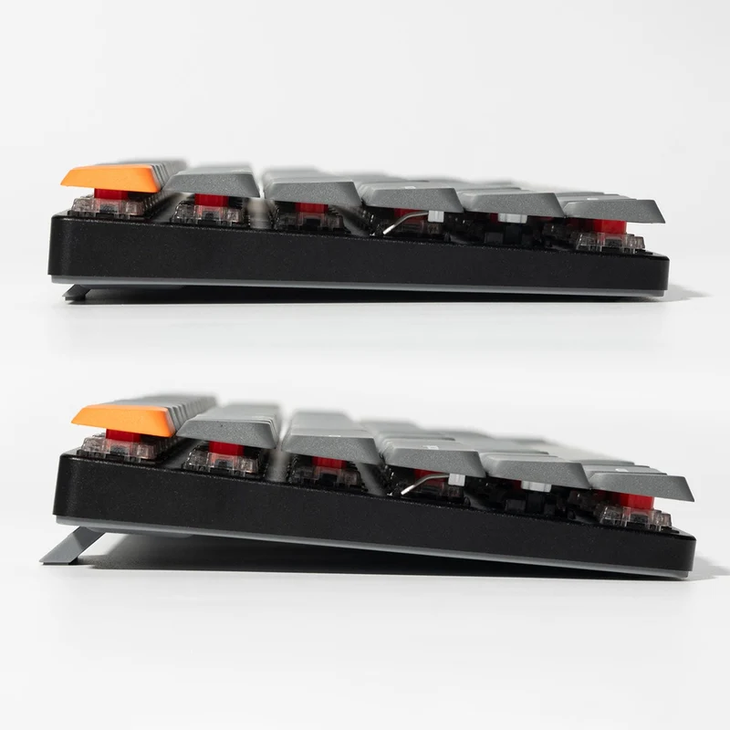 Keychron K17 Max QMK RGB Backlight Hot-Swappable Wireless Custom Mechanical Keyboard (Low Profile Gateron Mechanical Brown Switch, Red Switch) (K17M-H3, K17M-H1)