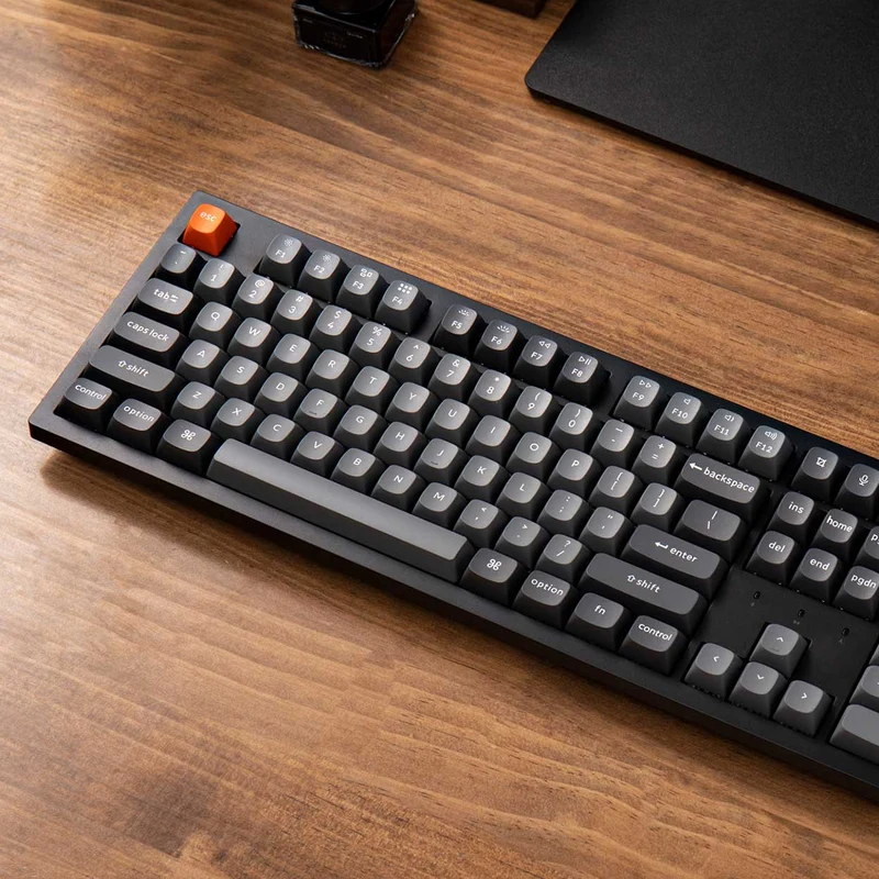 Keychron K10 Max QMK Fully Assembled RGB Backlight Full-Size Wireless Mechanical Keyboard Black (Super Banana Switch, Super Red Switch) (K10M-B4, K10M-B1)