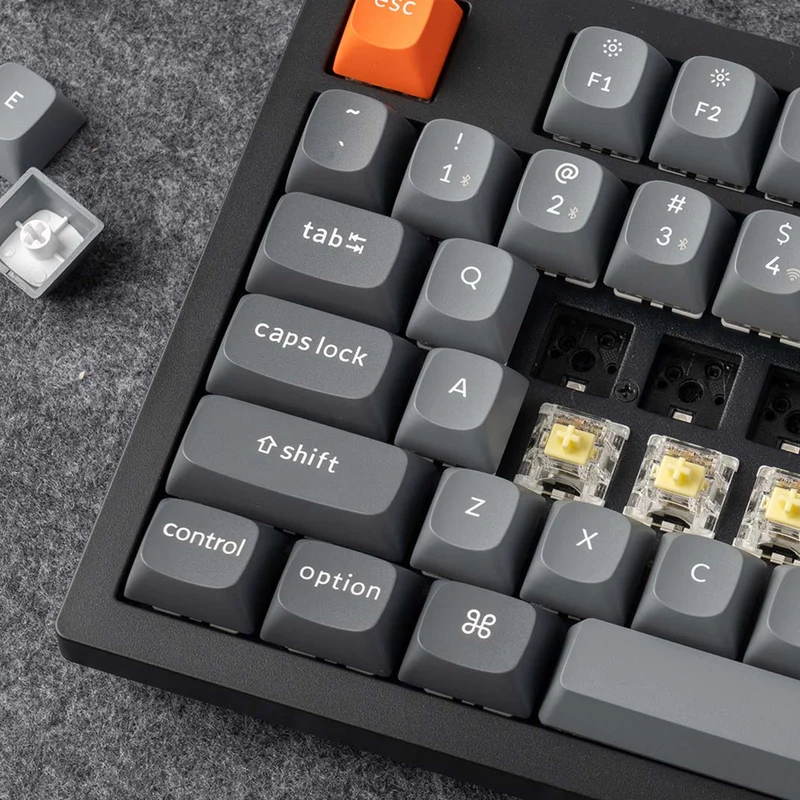Keychron K10 Max QMK Fully Assembled RGB Backlight Full-Size Wireless Mechanical Keyboard Black (Super Banana Switch, Super Red Switch) (K10M-B4, K10M-B1)