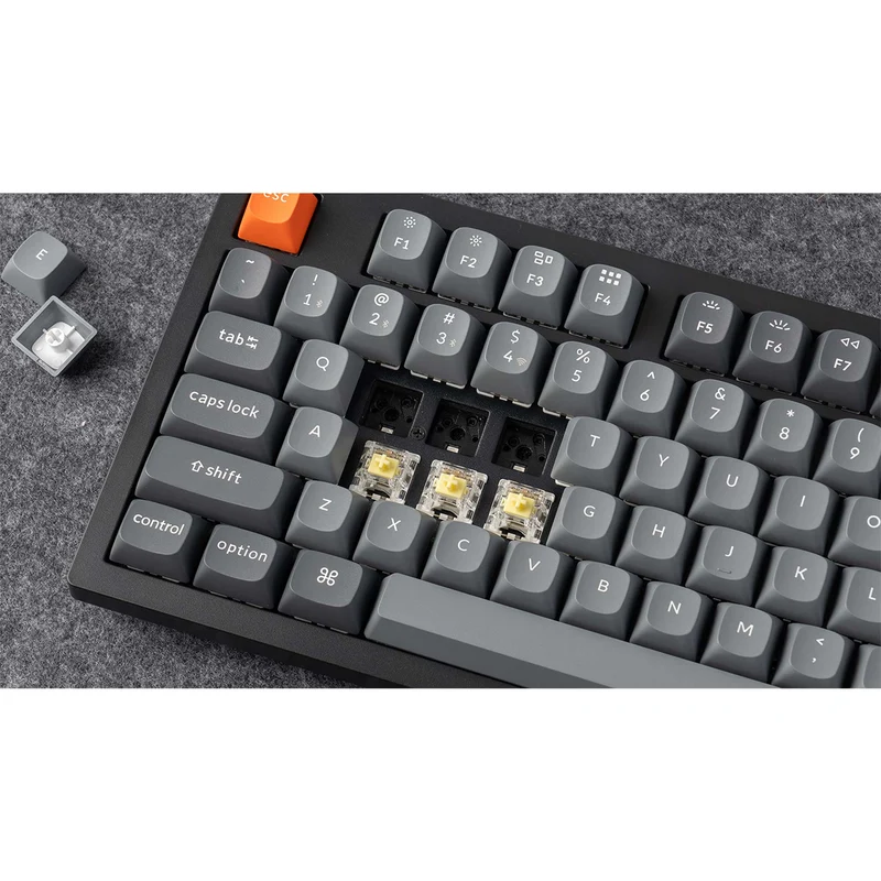 Keychron K10 Max QMK Fully Assembled RGB Backlight Full-Size Wireless Mechanical Keyboard Black (Super Banana Switch, Super Red Switch) (K10M-B4, K10M-B1)