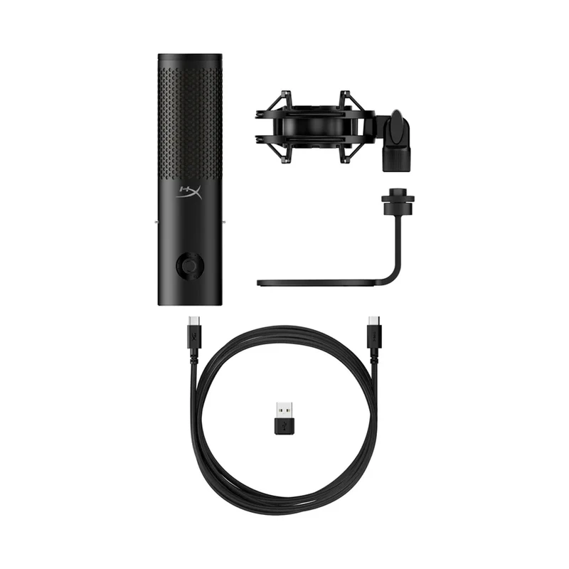 HyperX QuadCast 2 S USB Microphone for PC/ Mac (Black) (9A273AA)