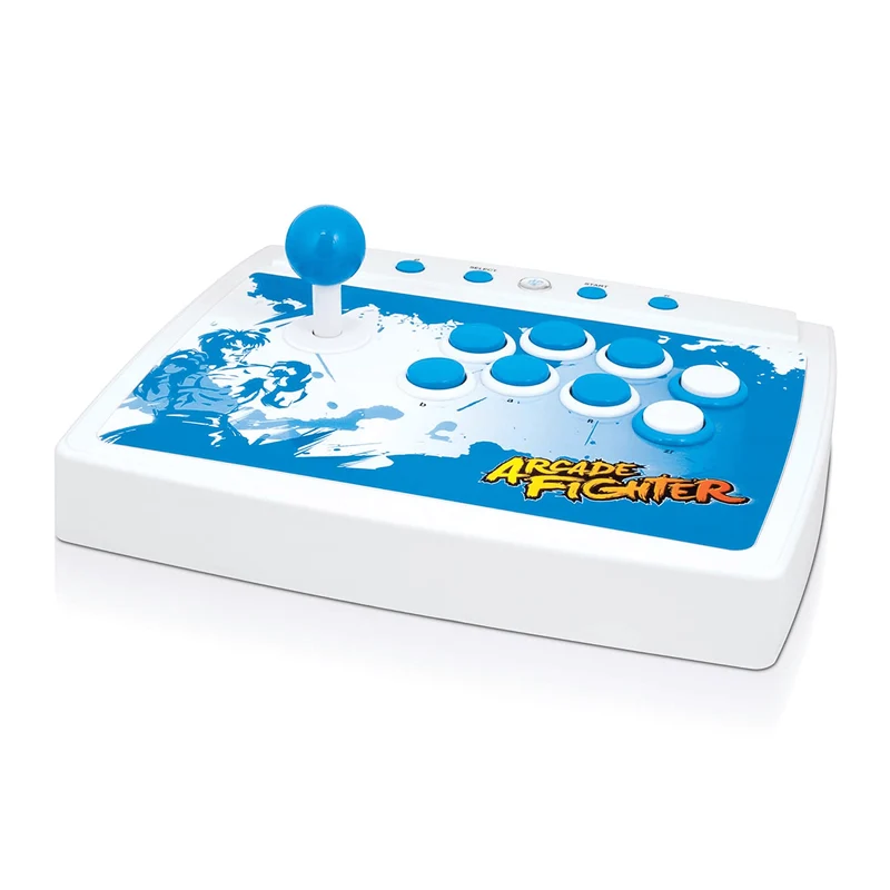 WII ARCADE FIGHTER WHITE/BLUE