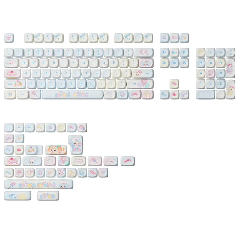 Akko Butterfly Fantasy Keycap Set MOA Profile 140 Keys