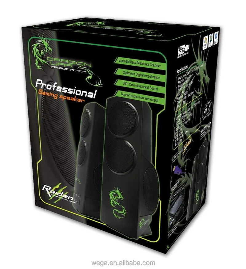 Elephant Dragon War Gaming Speaker Black (SP-015G)