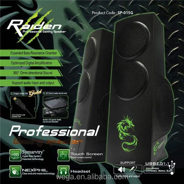 Elephant Dragon War Gaming Speaker Black (SP-015G)
