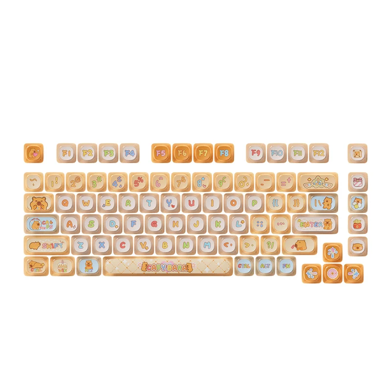 Akko Capybara Pudding Keycap Set MOA Profile 140 Keys