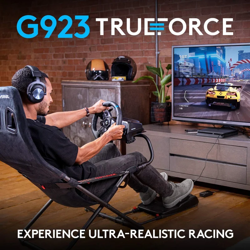 Logitech G923 Trueforce Racing Wheel And Pedals For PS5/PS4/PC