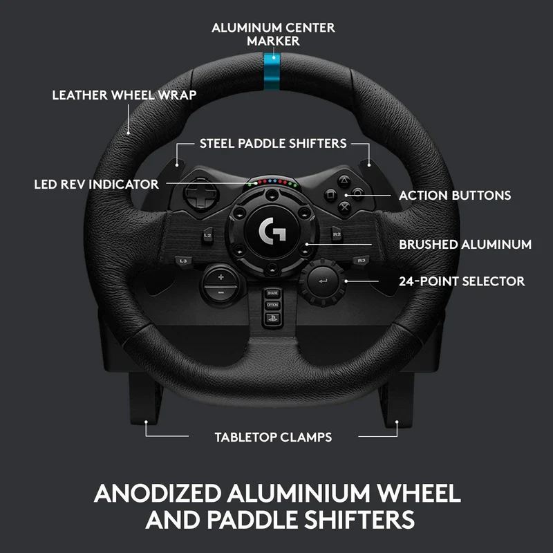 Logitech G923 Trueforce Racing Wheel And Pedals For PS5/PS4/PC