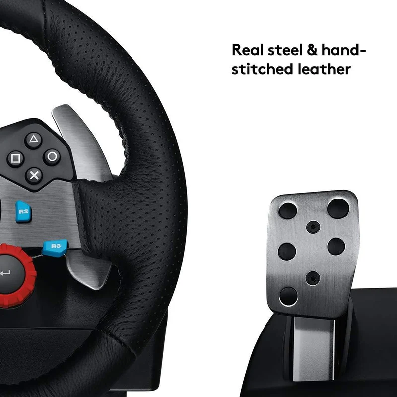 Logitech G29 Driving Force Racing Wheel for PS5/ PS4/ PS3/ PC in Brown Box