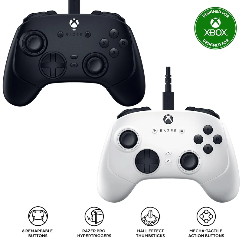 Razer Wolverine V3 Tournament Edition Wired ESports Gaming Controller for Xbox & PC (Black, White)