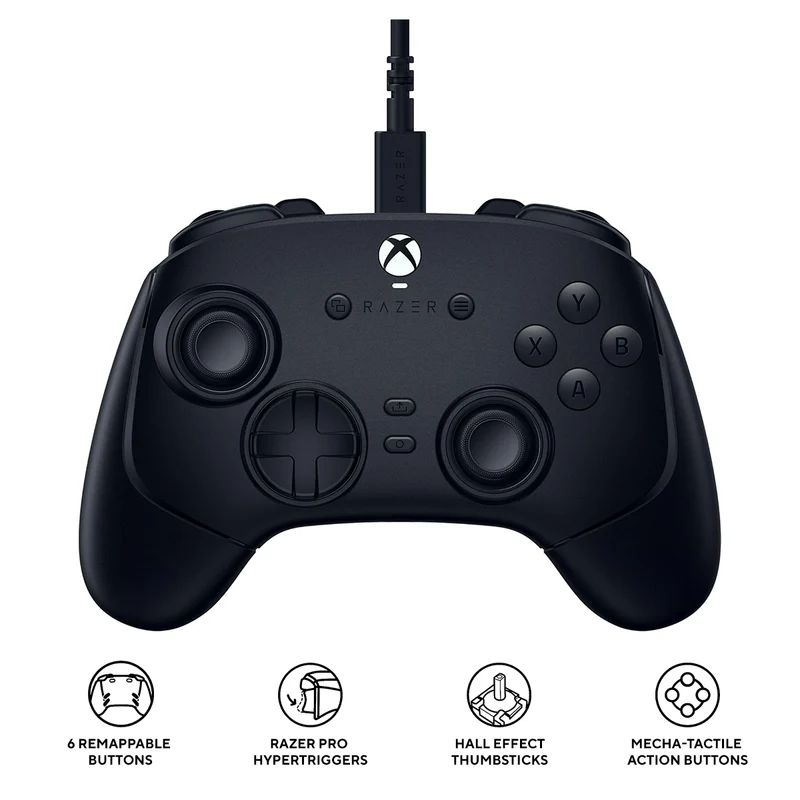 Razer Wolverine V3 Tournament Edition Wired ESports Gaming Controller for Xbox & PC (Black, White)