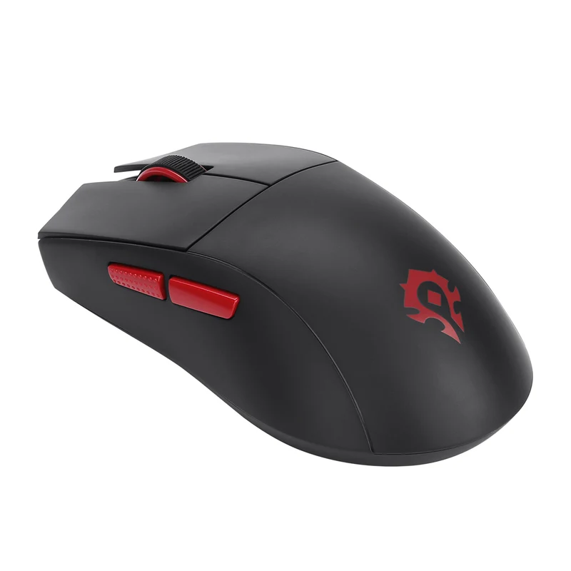 Redragon World Of Warcraft Wired +2.4Ghz Tri-Mode Ultra Light-Weight Gaming Mouse (Black, White, Red, Blue) (YGK01)
