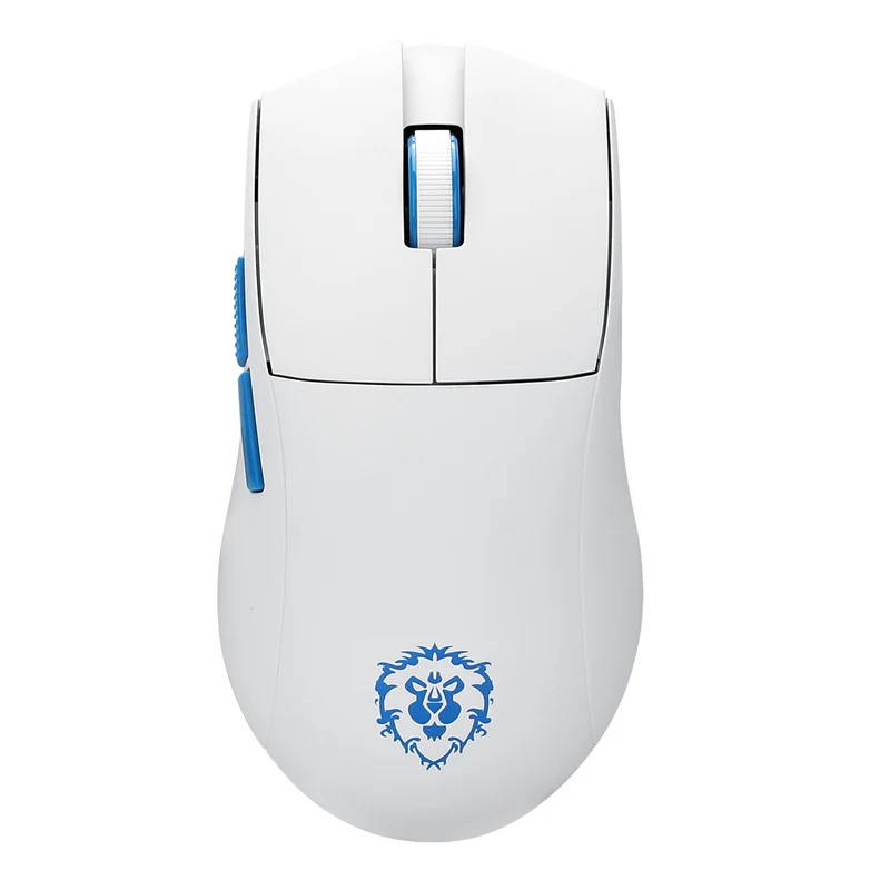 Redragon World Of Warcraft Wired +2.4Ghz Tri-Mode Ultra Light-Weight Gaming Mouse (Black, White, Red, Blue) (YGK01)