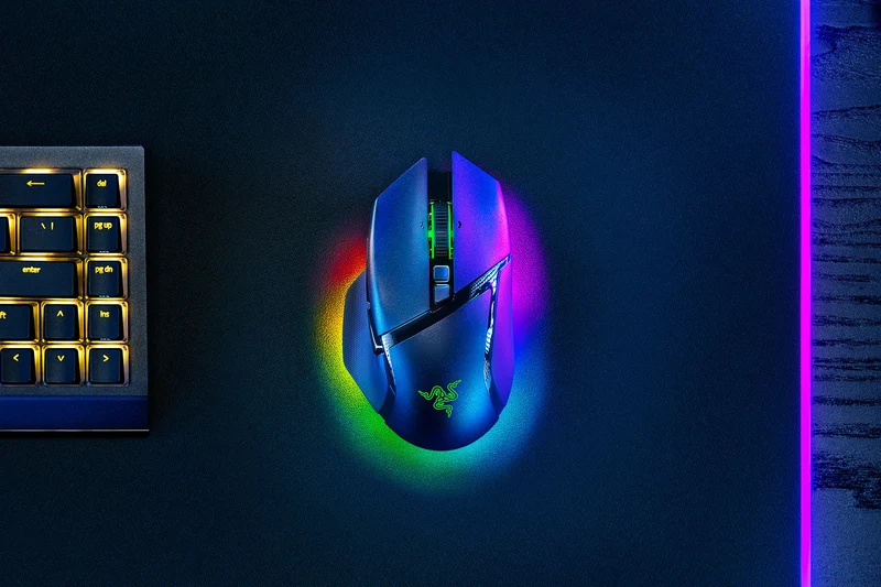 Razer Basilisk V3 Pro 35K Fully Customizable Wireless Ergonomic Gaming Mouse (Black, White, Phantom Green, Phantom White)