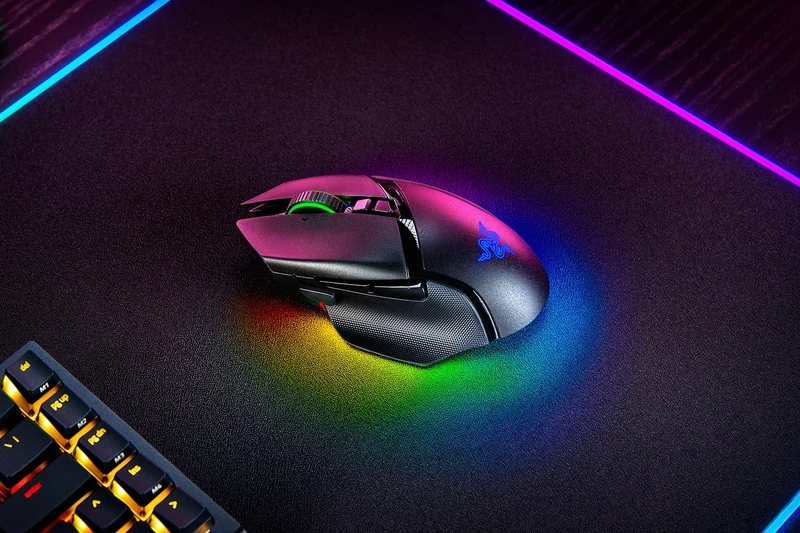 Razer Basilisk V3 Pro 35K Fully Customizable Wireless Ergonomic Gaming Mouse (Black, White, Phantom Green, Phantom White)