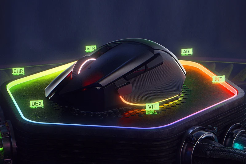 Razer Basilisk V3 Pro 35K Fully Customizable Wireless Ergonomic Gaming Mouse (Black, White, Phantom Green, Phantom White)