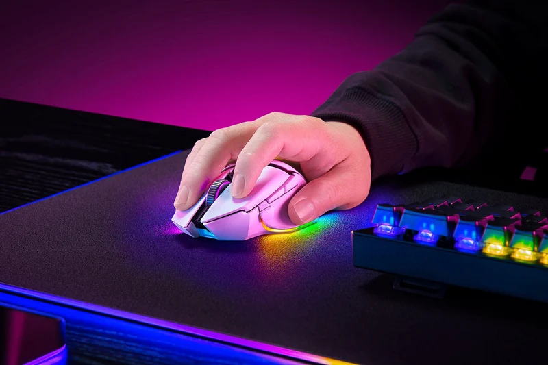 Razer Basilisk V3 Pro 35K Fully Customizable Wireless Ergonomic Gaming Mouse (Black, White, Phantom Green, Phantom White)