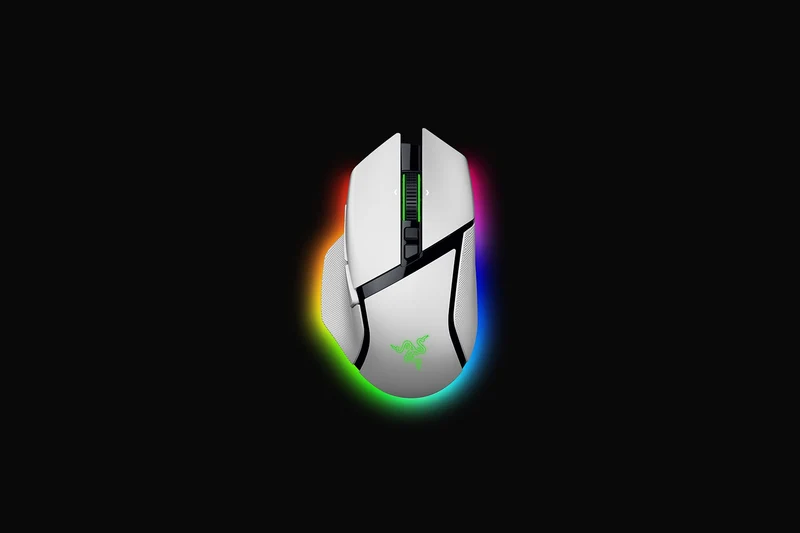 Razer Basilisk V3 Pro 35K Fully Customizable Wireless Ergonomic Gaming Mouse (Black, White, Phantom Green, Phantom White)