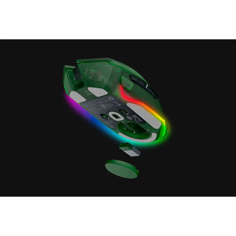 Razer Basilisk V3 Pro 35K Fully Customizable Wireless Ergonomic Gaming Mouse (Black, White, Phantom Green, Phantom White)