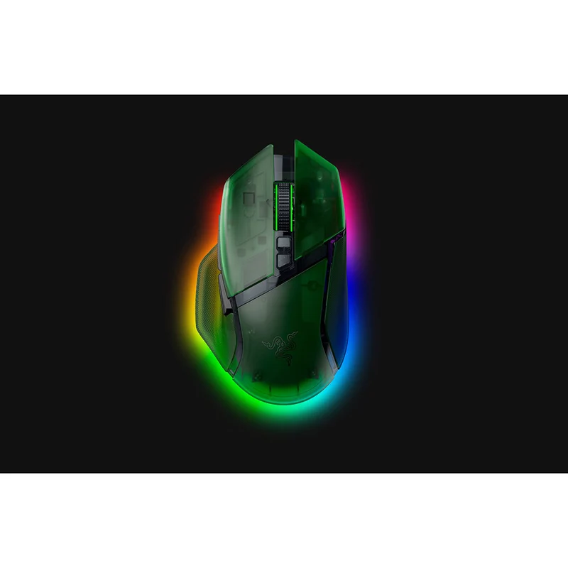 Razer Basilisk V3 Pro 35K Fully Customizable Wireless Ergonomic Gaming Mouse (Black, White, Phantom Green, Phantom White)