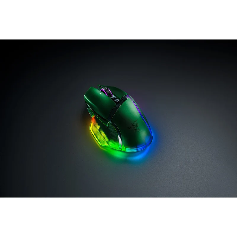 Razer Basilisk V3 Pro 35K Fully Customizable Wireless Ergonomic Gaming Mouse (Black, White, Phantom Green, Phantom White)