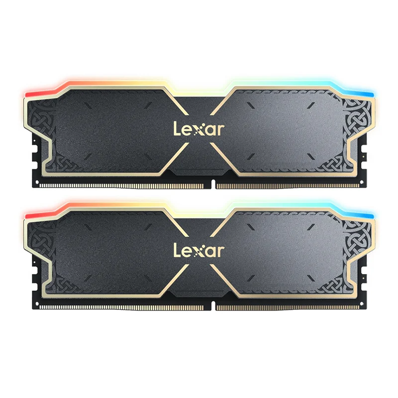 Lexar Thor RGB 32GB Kit (2x16GB) DDR5 6000MT/s CL38 AMD Expo & Intel XMP 3.0 Gaming Desktop Memory (Black) (LD5U16G60C38BG-RGD)