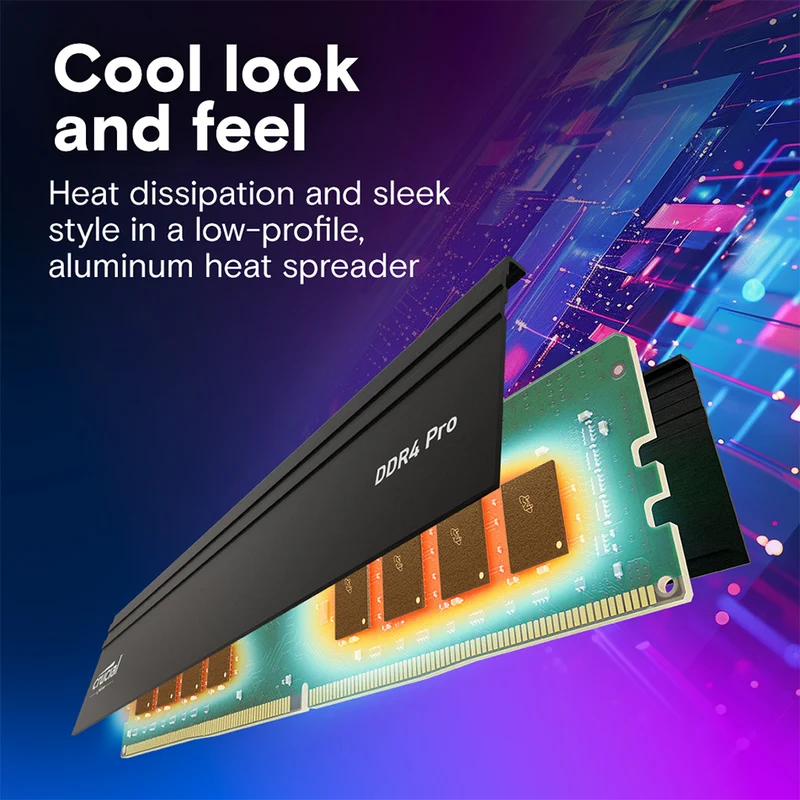 Crucial Pro 16GB DDR4 3200MT/s CL22 Intel XMP 2.0 UDIMM Desktop Memory (CP16G4DFRA32A)