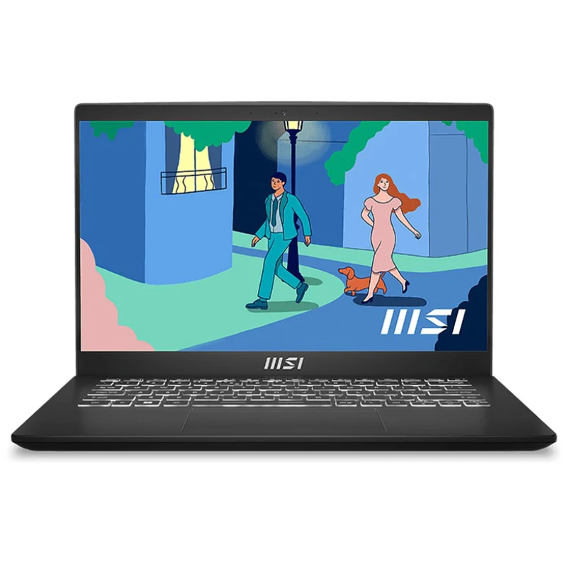 MSI Modern 14 C7M-287PH Laptop (Classic Black) | 14" FHD (1920x1080) IPS | Ryzen 5 7430U | 16GB RAM | 512GB SSD | AMD Radeon Graphics | Windows 11 Home | MSI Sleeve Bag GP