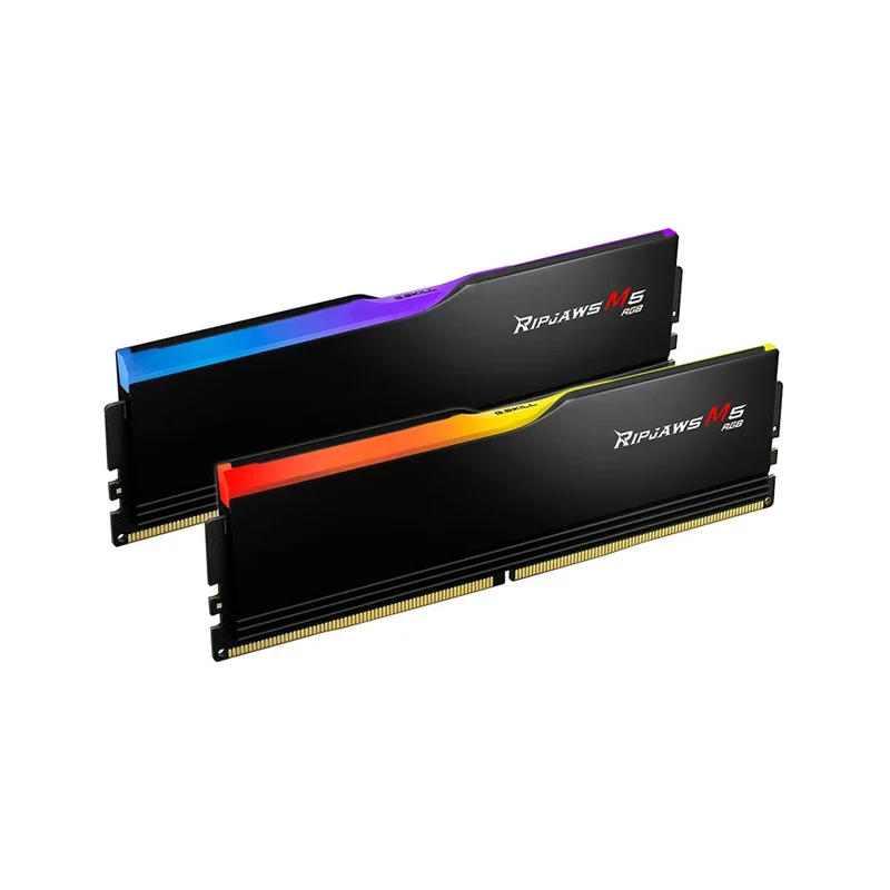 G.Skill Ripjaws M5 RGB 32GB (2x16GB) DDR5 5600MT/s CL46-45-45-89 1.10V Desktop Memory (Black, White)