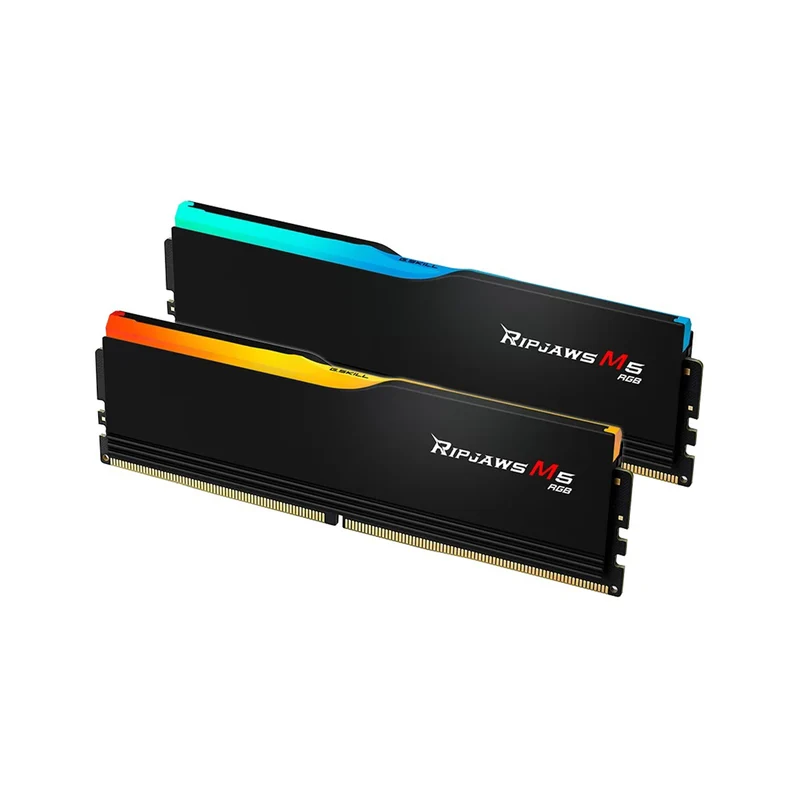 G.Skill Ripjaws M5 RGB 32GB (2x16GB) DDR5 5600MT/s CL46-45-45-89 1.10V Desktop Memory (Black, White)