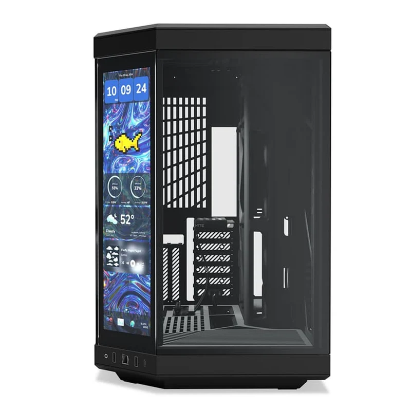 Hyte Y70 Touch Infinite Modern Aesthetic Case (Pitch Black, Black Cherry, Panda, Snow White)