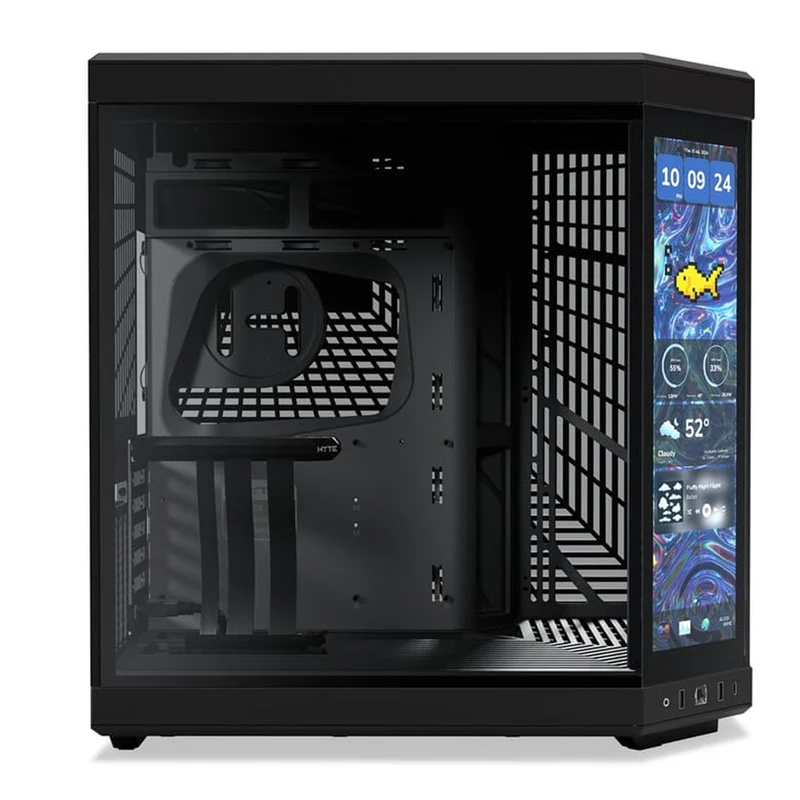 Hyte Y70 Touch Infinite Modern Aesthetic Case (Pitch Black, Black Cherry, Panda, Snow White)