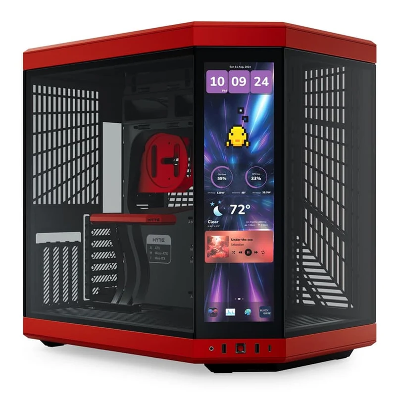 Hyte Y70 Touch Infinite Modern Aesthetic Case (Pitch Black, Black Cherry, Panda, Snow White)