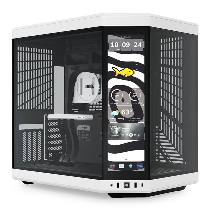 Hyte Y70 Touch Infinite Modern Aesthetic Case (Pitch Black, Black Cherry, Panda, Snow White)
