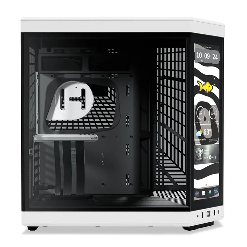 Hyte Y70 Touch Infinite Modern Aesthetic Case (Pitch Black, Black Cherry, Panda, Snow White)