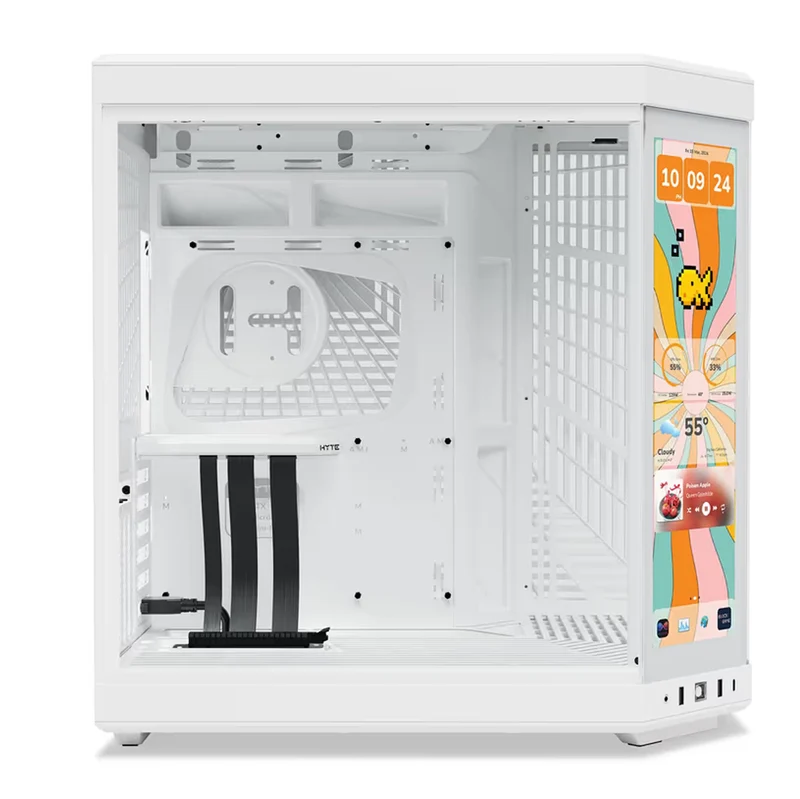 Hyte Y70 Touch Infinite Modern Aesthetic Case (Pitch Black, Black Cherry, Panda, Snow White)