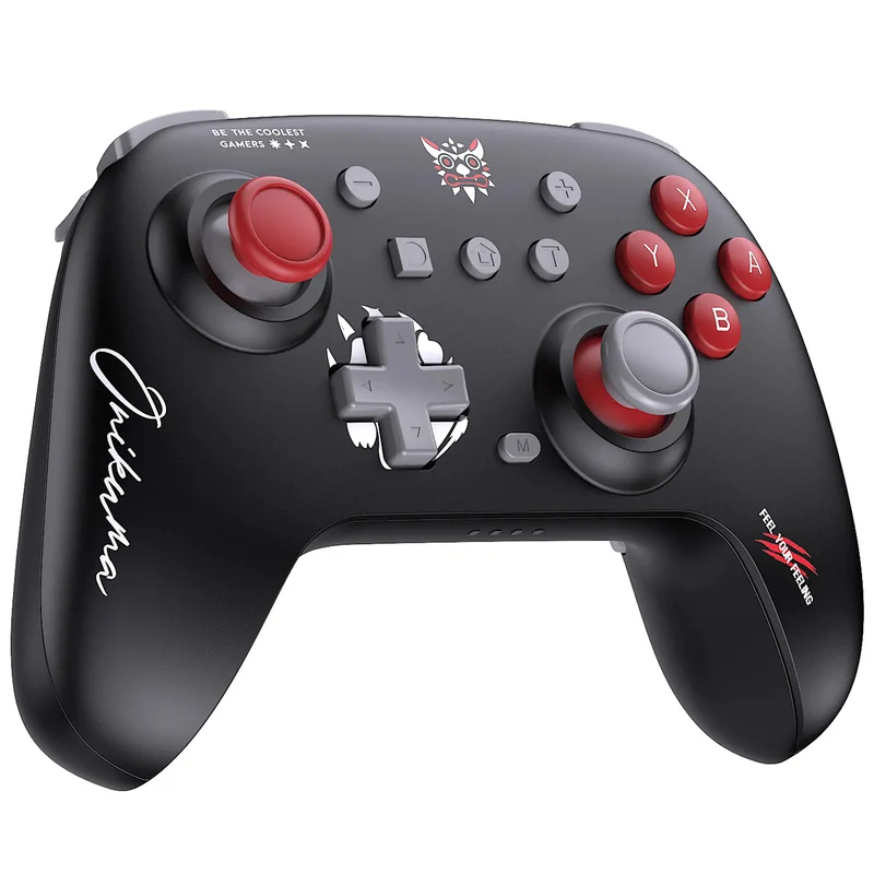 Onikuma C1 Dual-Mode RGB Hall Effect Gaming Controller (Black, White)