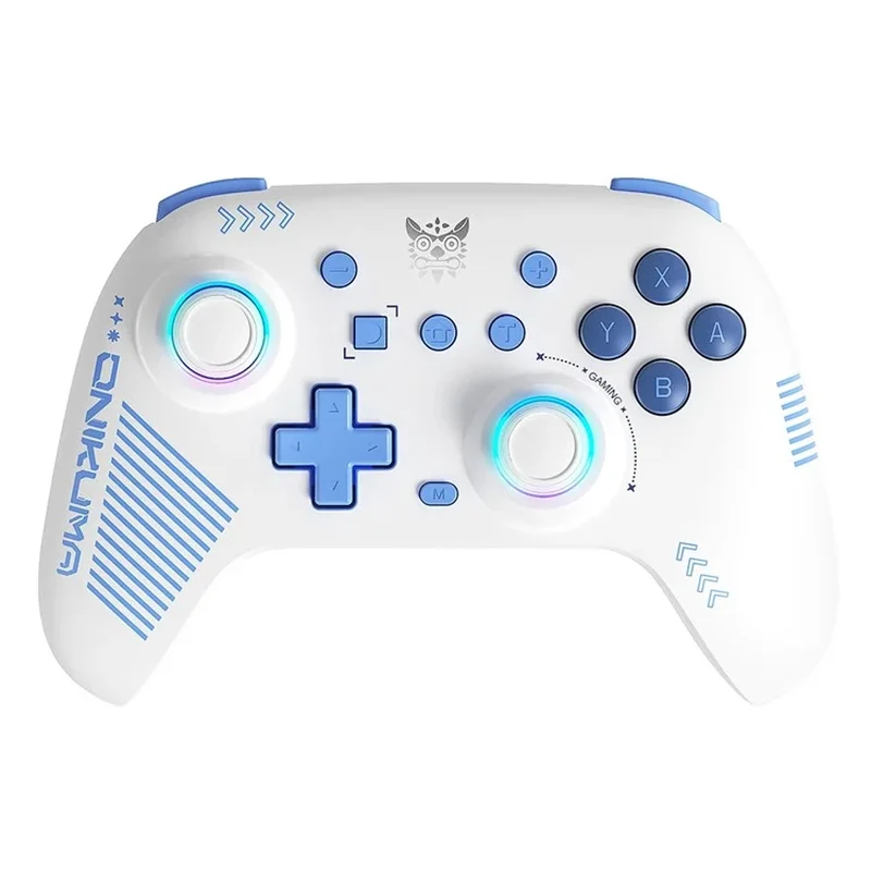 Onikuma C1 Dual-Mode RGB Hall Effect Gaming Controller (Black, White)