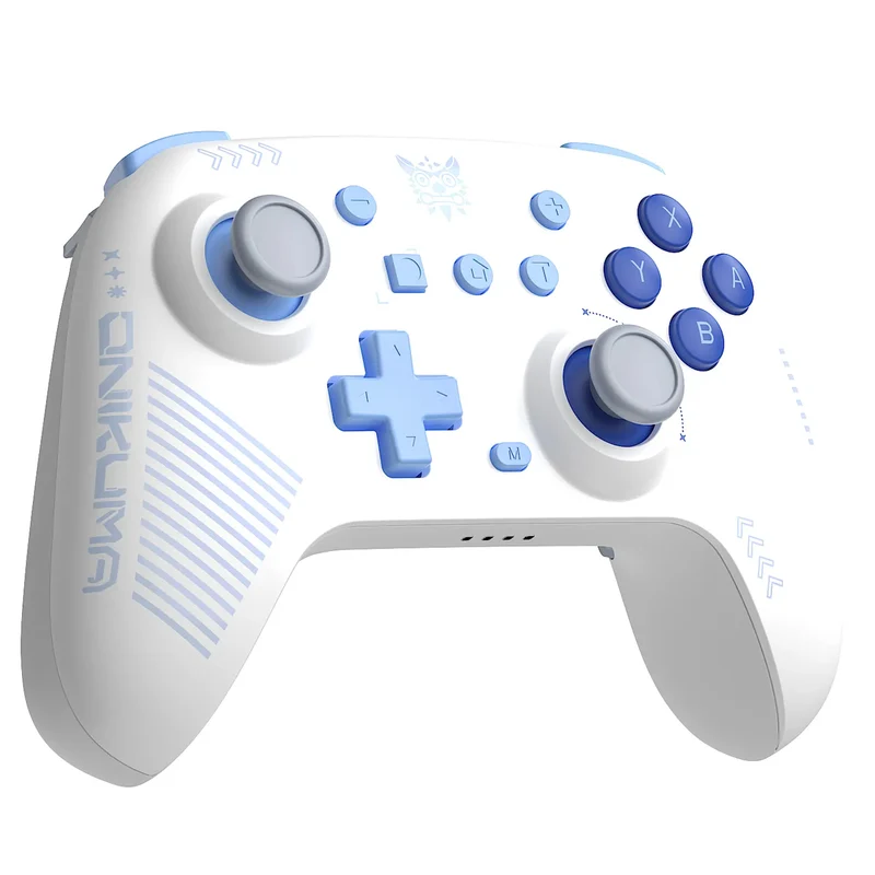 Onikuma C1 Dual-Mode RGB Hall Effect Gaming Controller (Black, White)