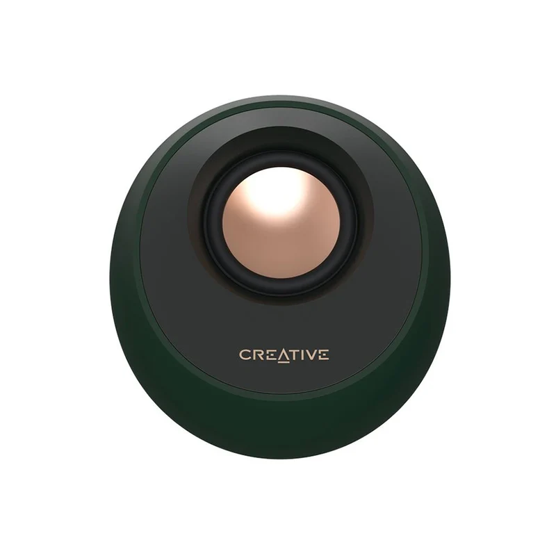 Creative Pebble Pro Minimalist 2.0 USB-C Speakers With Bluetooth 5.3 & Customizable RGB Lighting (Black, Green, White)