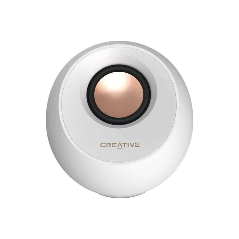 Creative Pebble Pro Minimalist 2.0 USB-C Speakers With Bluetooth 5.3 & Customizable RGB Lighting (Black, Green, White)