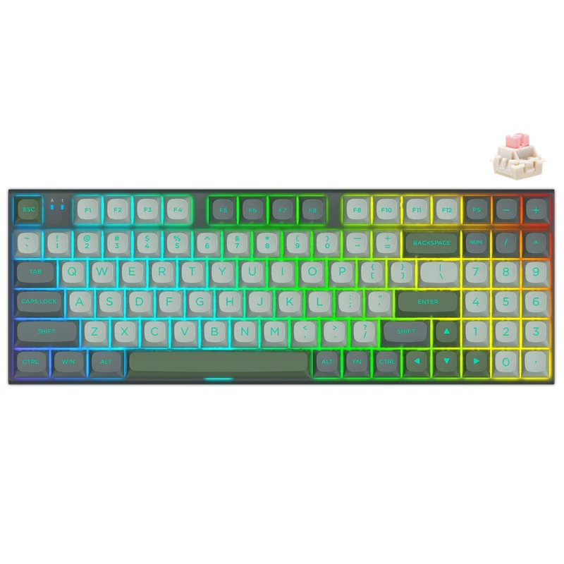 E-Yooso HZ-94 RGB 94-Keys Wired Hot-Swappable Mechanical Keyboard Grey (Magnetic Switch)