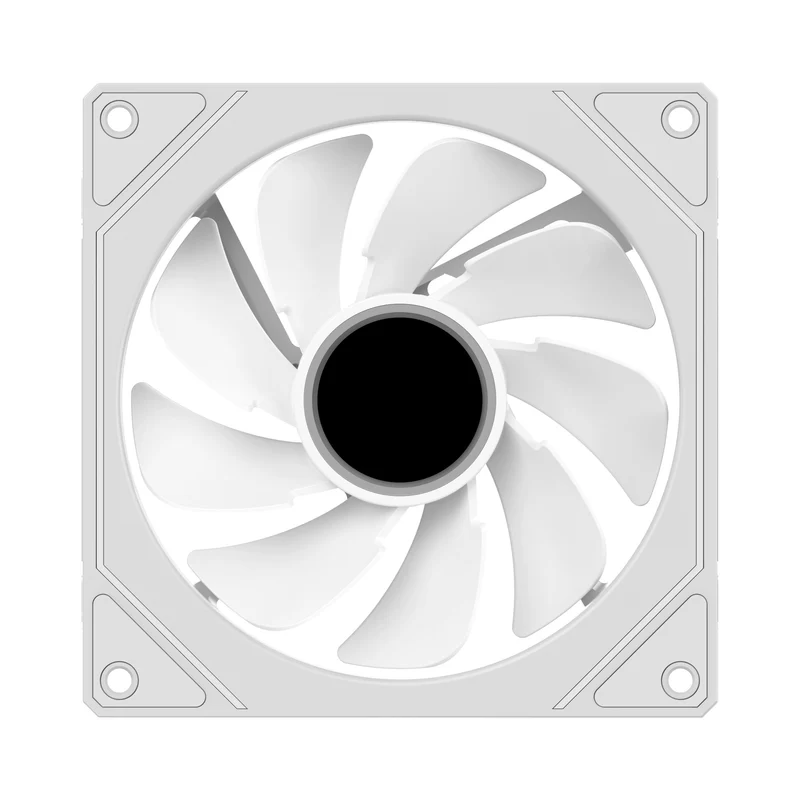 Ocypus Gamma F12 Reverse Blade ARGB 120MM PWM Fan - Single Pack (Black, White) (F12-BK1AM01X-GL, F12-WH1AM01X-GL)
